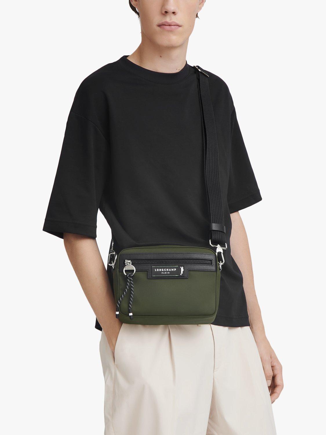 Product image 4 of 4, which shows Longchamp Le Pliage Energy Recycled Camera Bag, Khaki