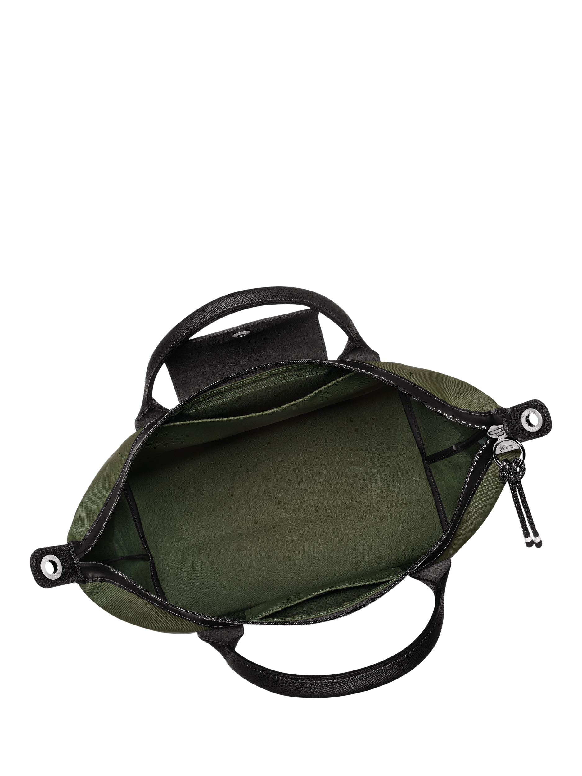 Product image 5 of 6, which shows Longchamp Le Pliage Energy Medium Top Handle Bag, Khaki