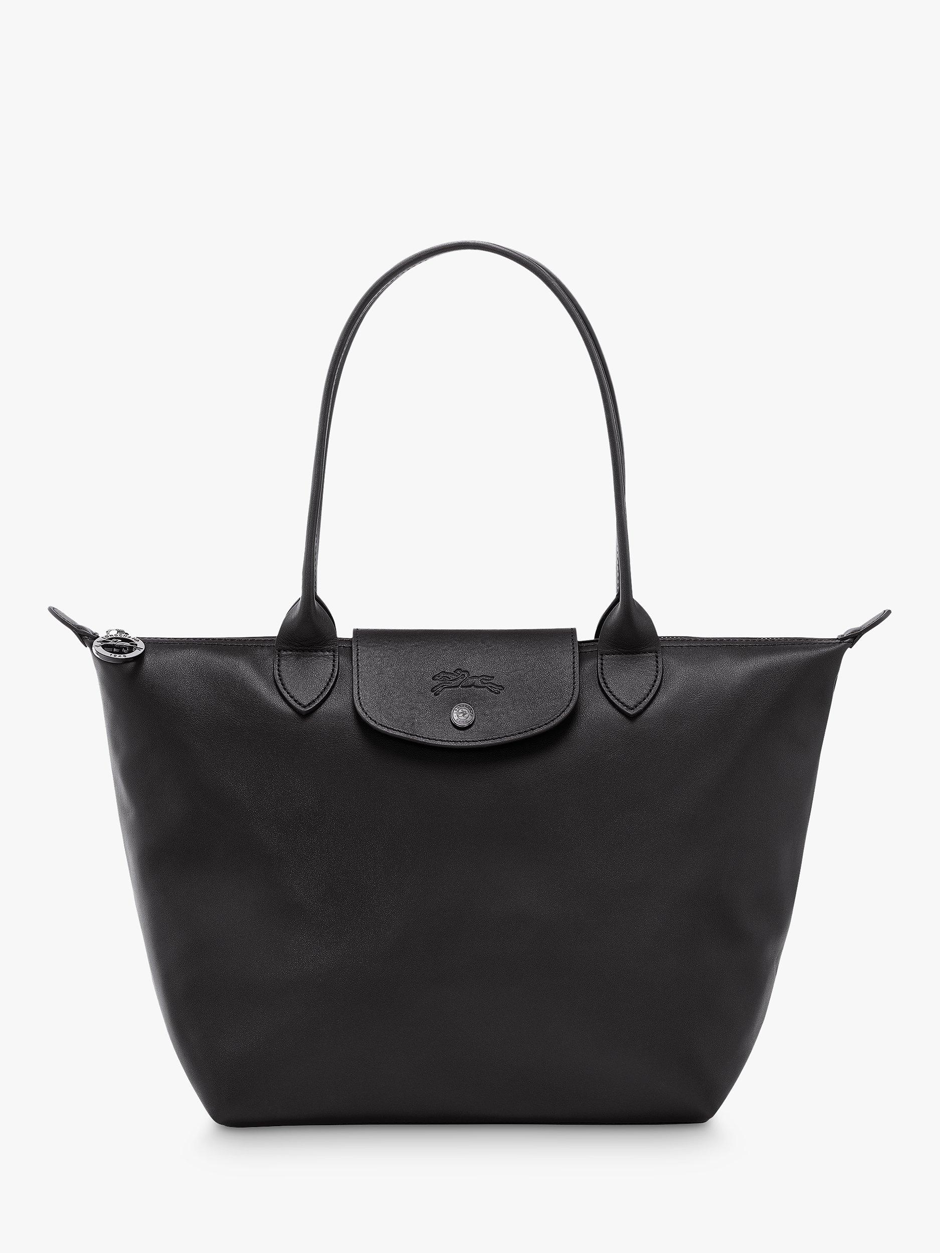 Longchamp Le Pliage Xtra Leather Tote Bag Black