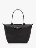 Longchamp Le Pliage Xtra Leather Tote Bag, Black