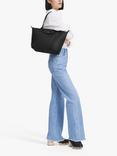 Longchamp Le Pliage Xtra Leather Tote Bag, Black