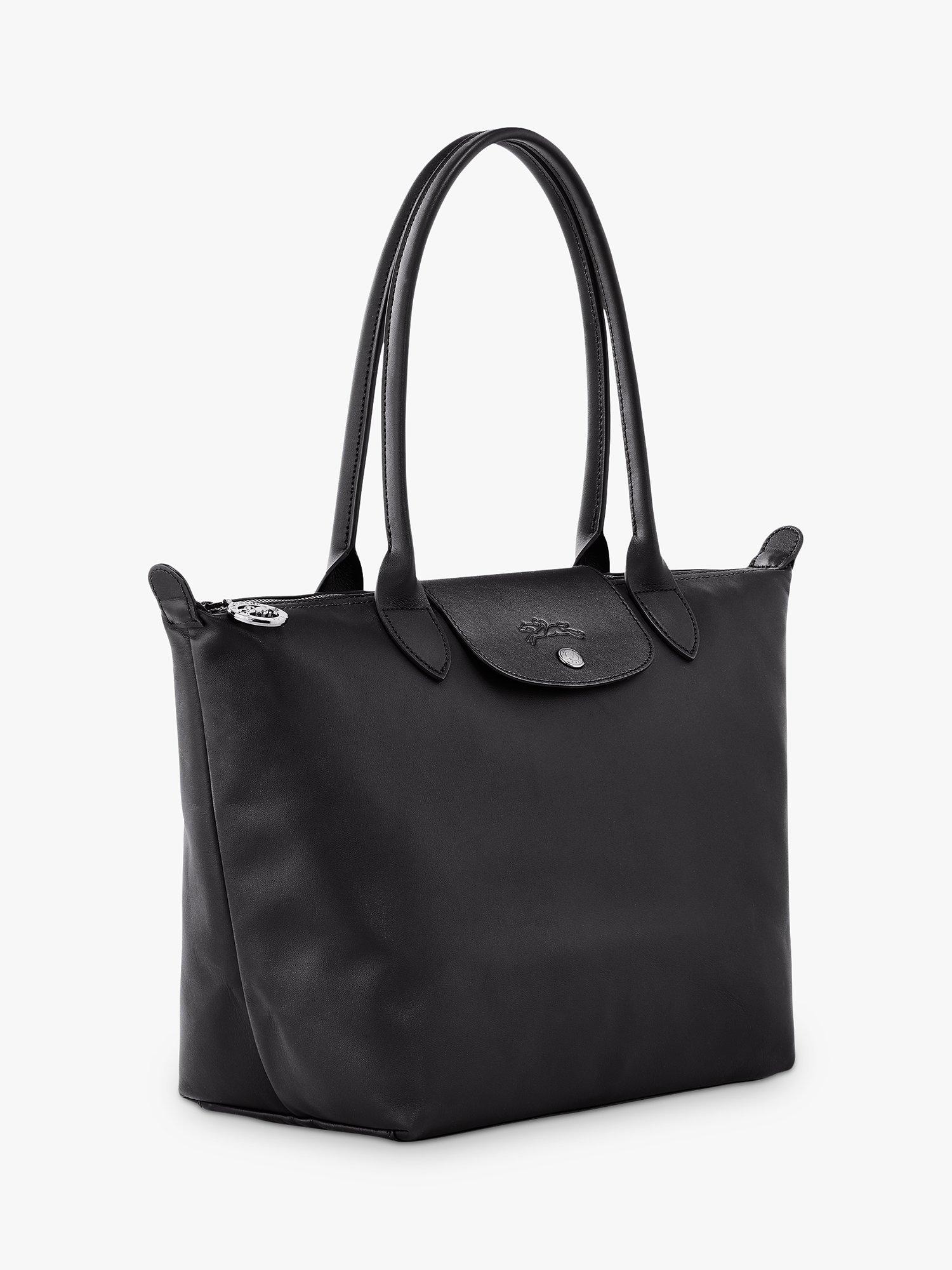 Longchamp Le Pliage Xtra Leather Tote Bag Black