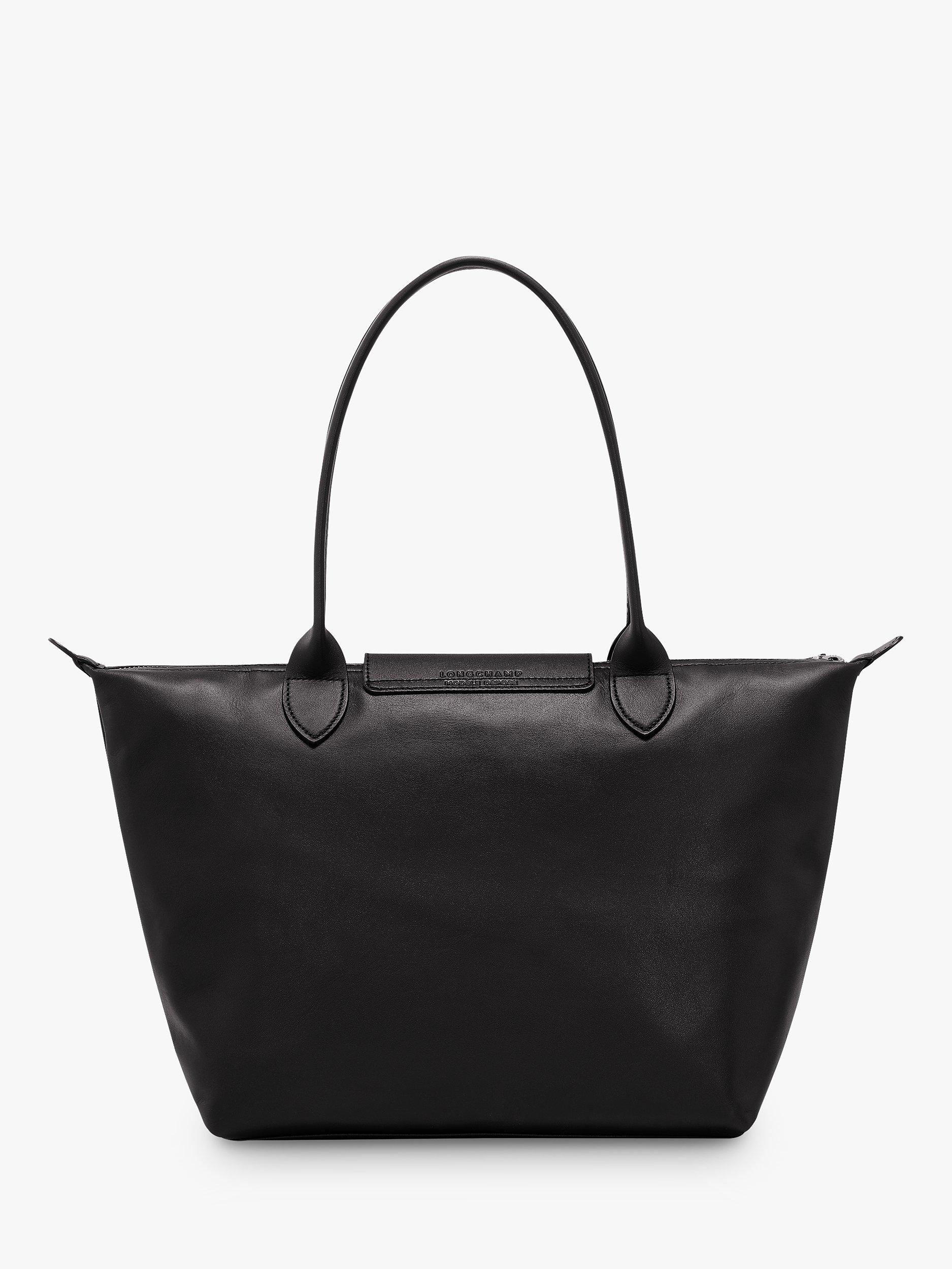 Longchamp Le Pliage Xtra Leather Tote Bag Black