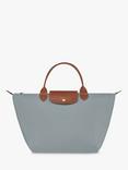 Longchamp Le Pliage Original Medium Top Handle Bag, Steel