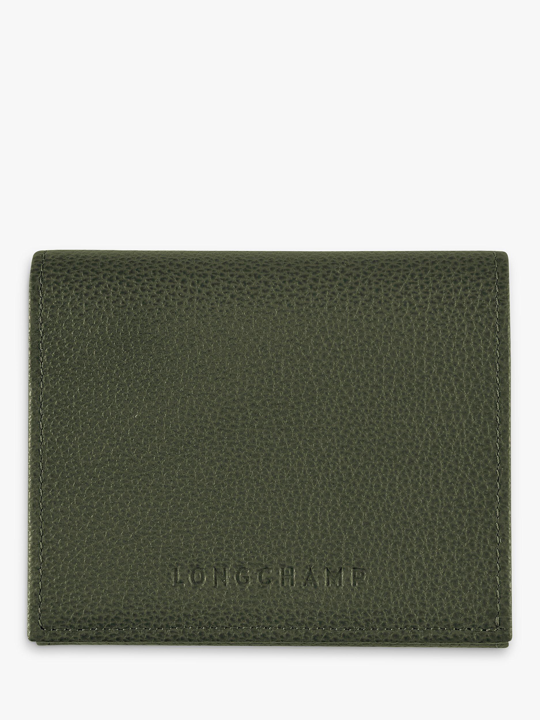 Longchamp Le Foulonné Leather Coin Purse