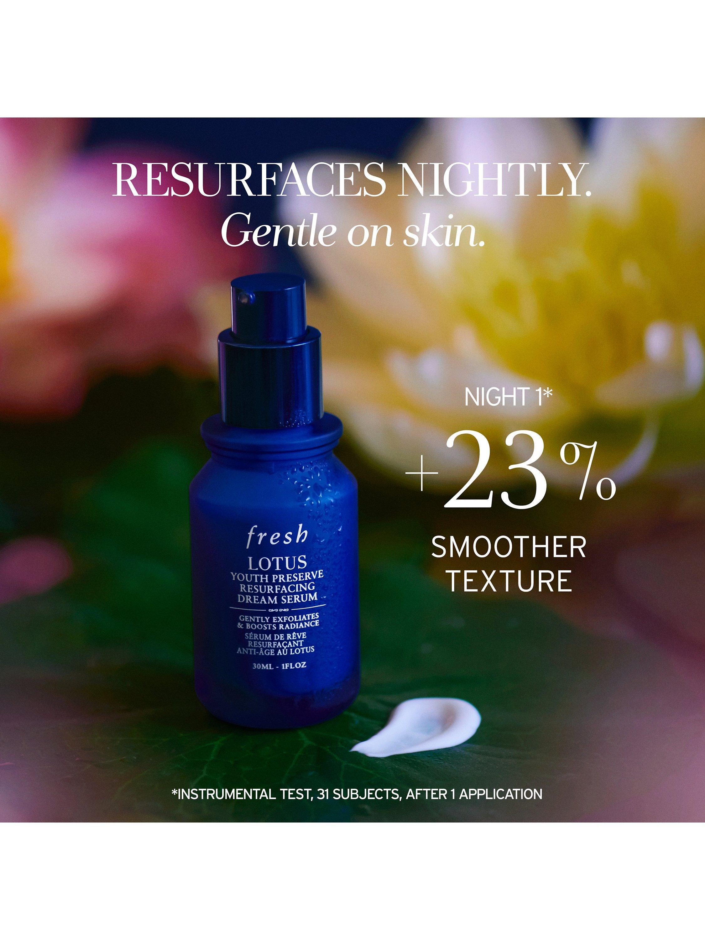 Product image 7 of 10, which shows Fresh Lotus Youth Preserve Resurfacing Dream Serum, 30ml