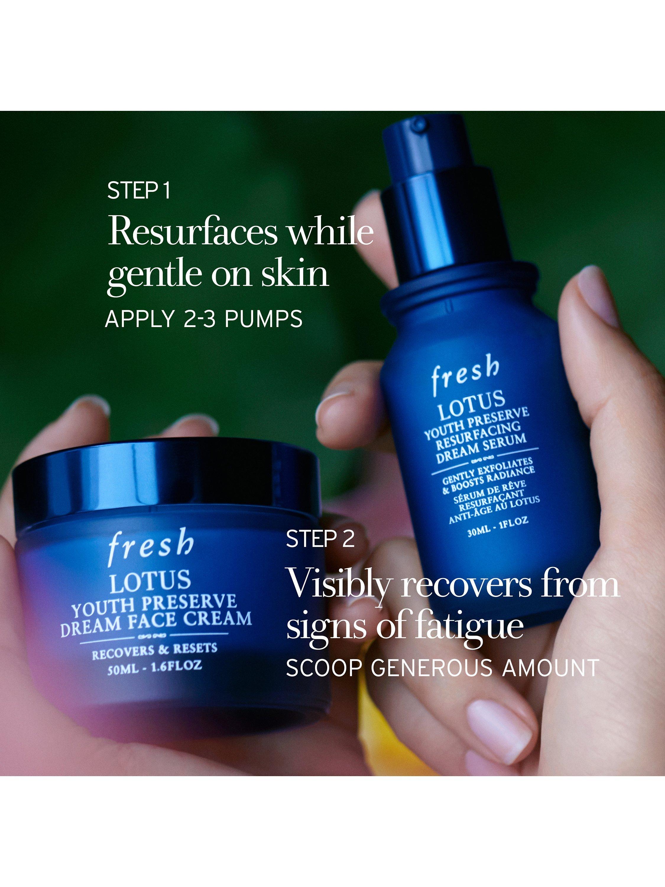 Product image 9 of 10, which shows Fresh Lotus Youth Preserve Resurfacing Dream Serum, 30ml