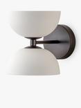 lights&lamps Ruzo 2 Light Porcelain Wall Light, Bronze/White