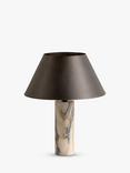 lights&lamps Cline Marble Table Lamp, Bronze