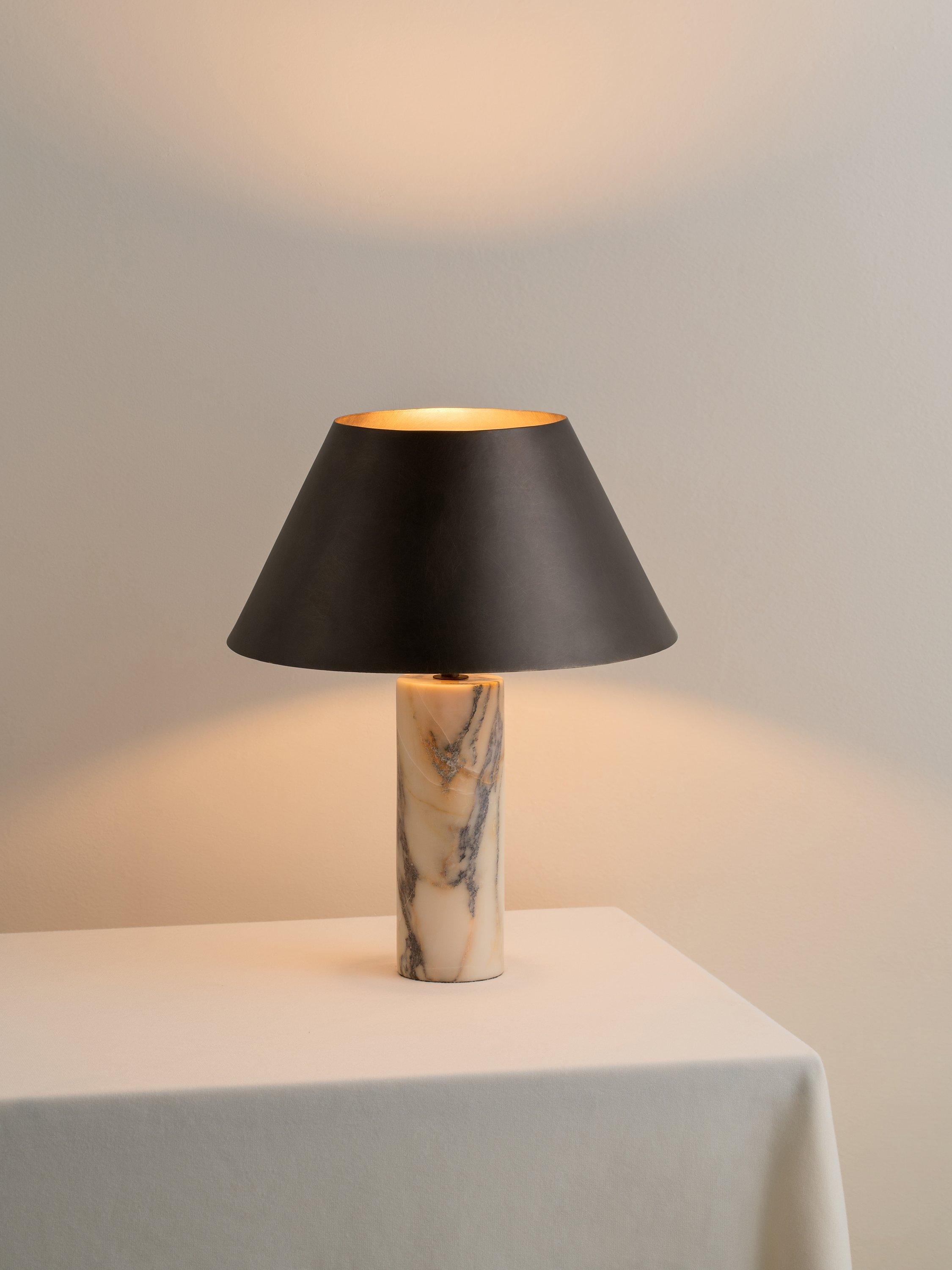 lights lamps Cline Marble Table Lamp Bronze
