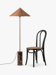 lights&lamps Ardini Marble Floor Lamp, Brown