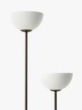 lights&lamps Ruzo Porcelain Floor Lamp, Bronze/White