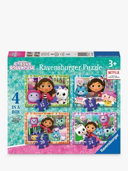 Gabby's Dollhouse Set of 4 Jigsaw Puzzles, Multi