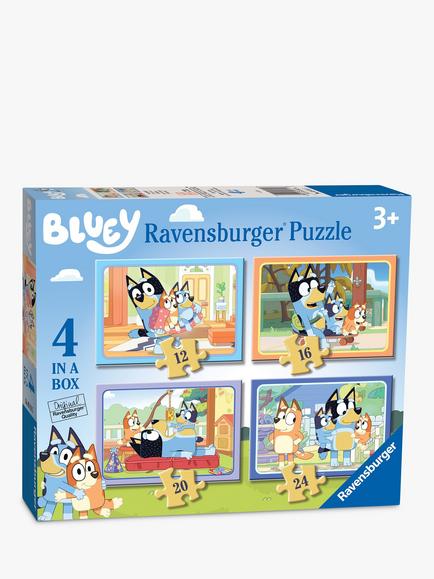 Bluey Set of 4 Jigsaw Puzzles, Multi