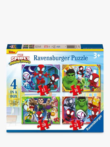 Spidey And His Amazing Friends Set of 4 Jigsaw Puzzles, Multi