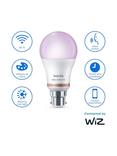 Philips Smart LED 8.5W B22 RGB Classic Bulb Connected by WiZ, Frosted