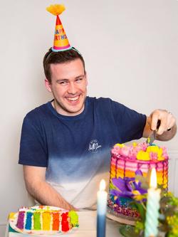 Talking Tables Brights Happy Birthday Headband Hat - view 2, Multi