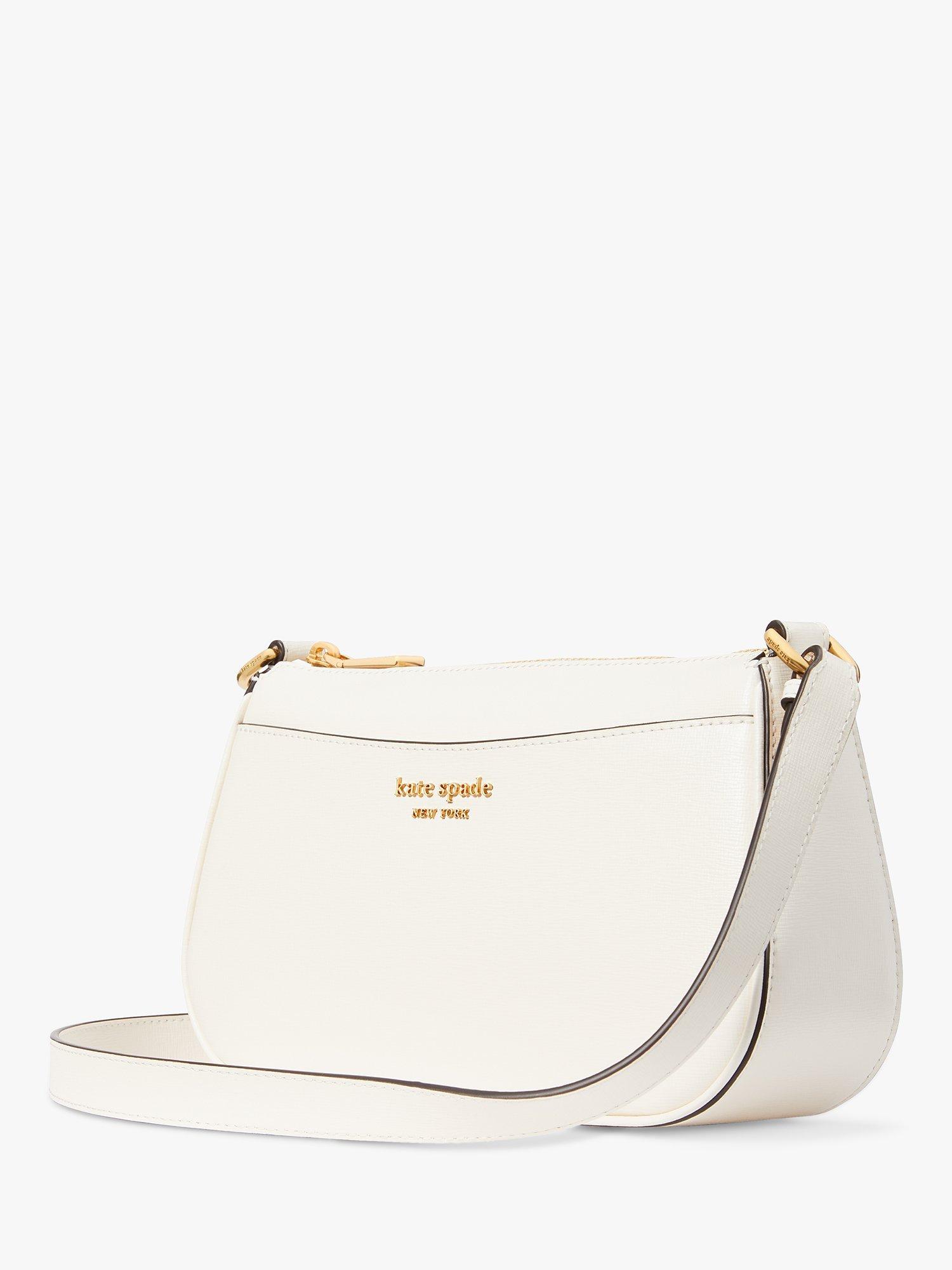 Product image 3 of 6, which shows kate spade new york Bleeker Leather Cross Body Bag, Parchment