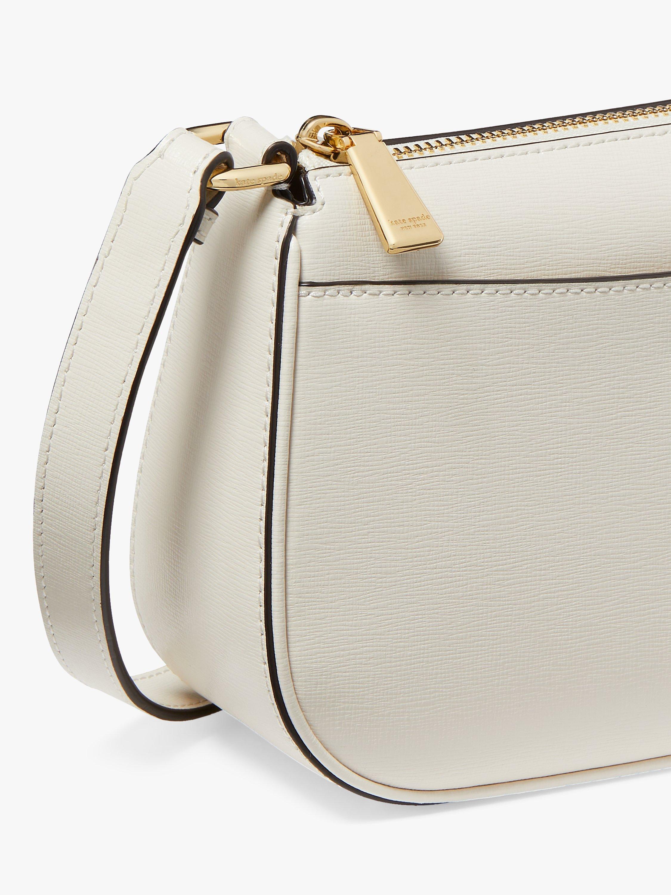 Product image 5 of 6, which shows kate spade new york Bleeker Leather Cross Body Bag, Parchment