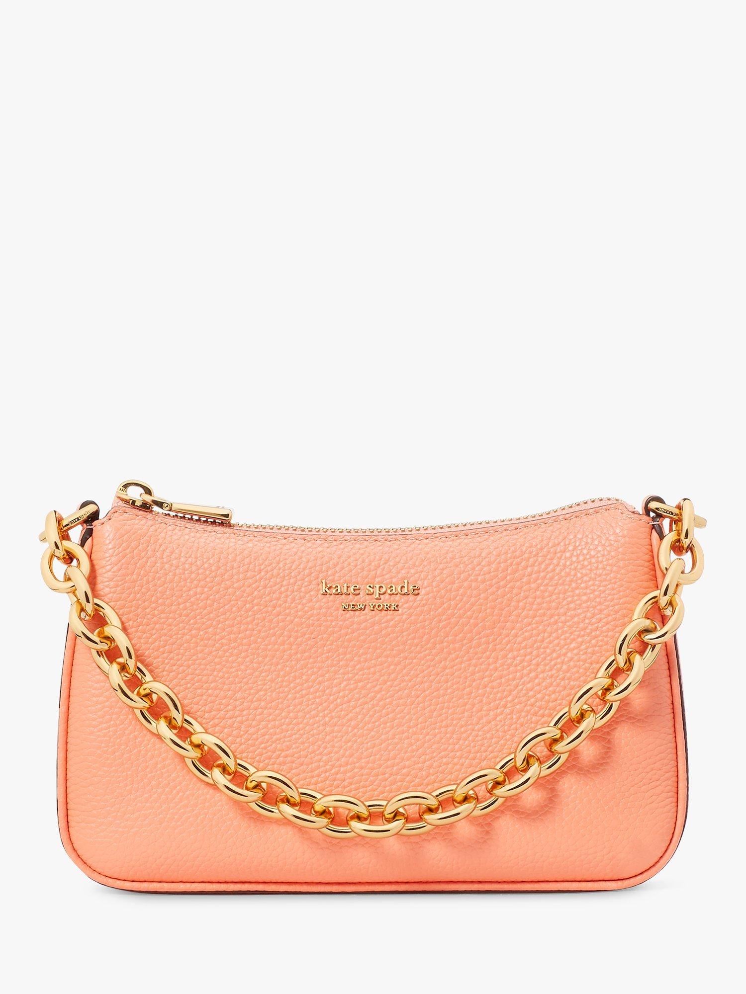kate spade new york Jolie Pebbled Leather Cross Body Bag, Melon Ball