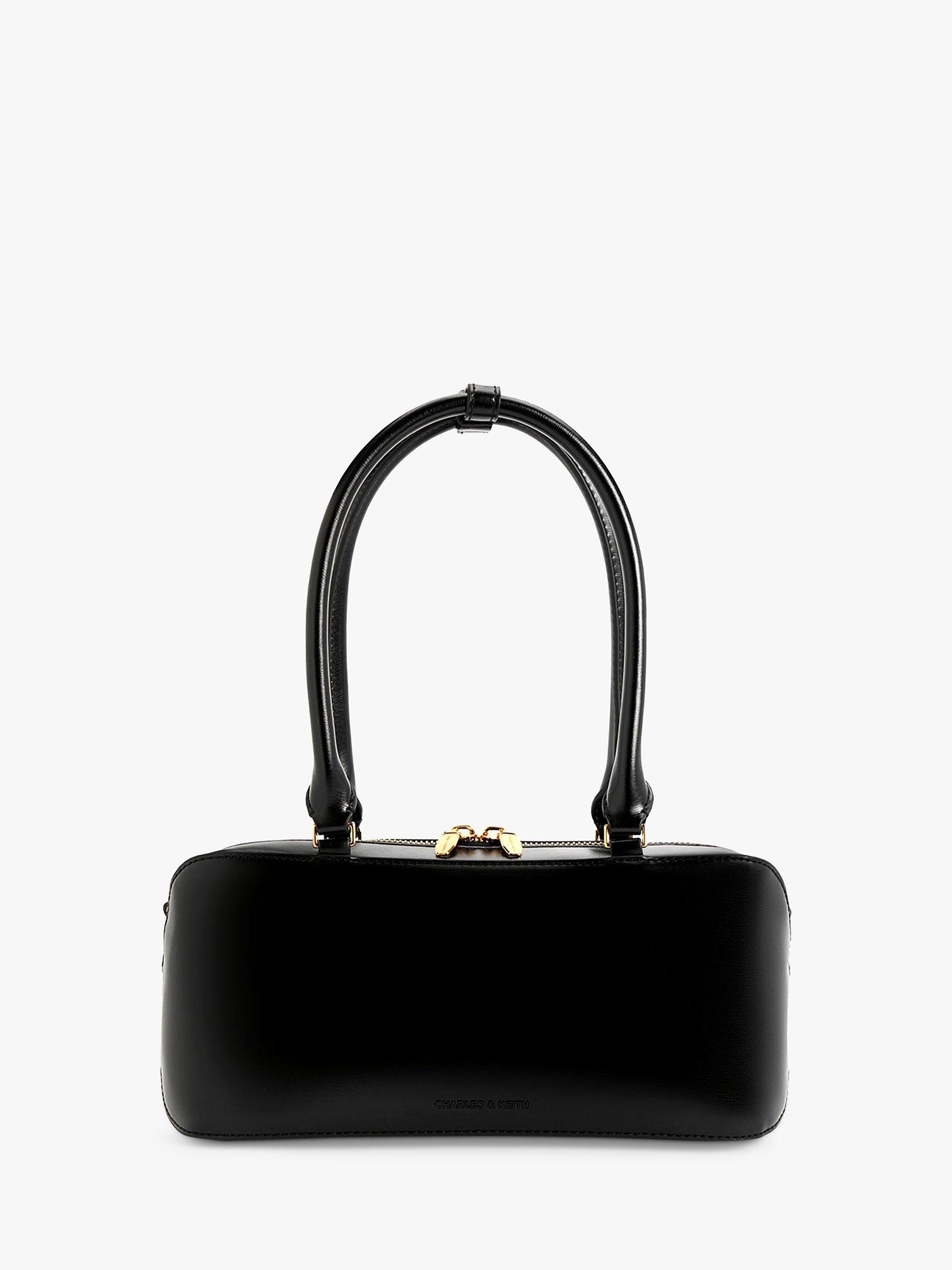 CHARLES & KEITH Wisteria Tote Bag, Black