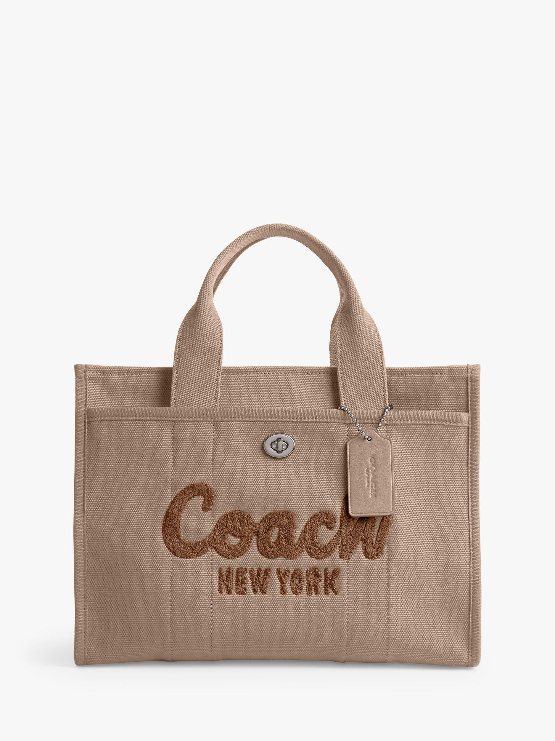 Coach Cargo Tote Bag Dark Natural