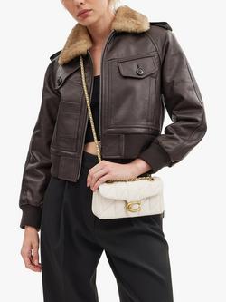 Coach Tabby 20 Quilted Leather Shoulder Bag - view 2, Chalk