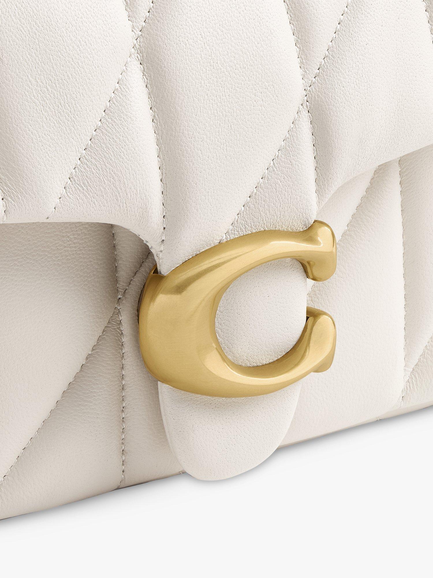 Product image 7 of 7, which shows Coach Tabby 20 Quilted Leather Shoulder Bag, Chalk