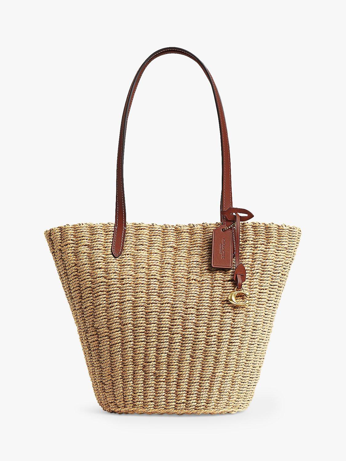 Coach Small Straw Tote Bag