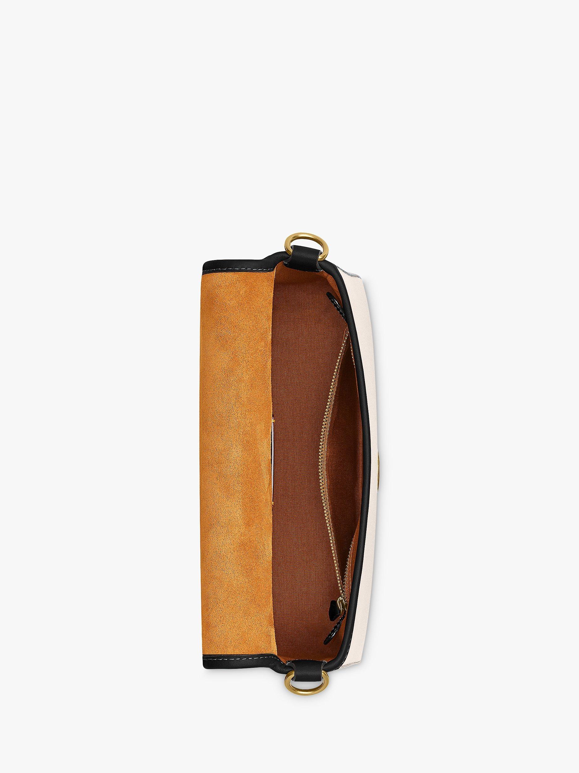 Product image 3 of 3, which shows Coach Tabby Canvas Shoulder Bag, Salt Stone/Black