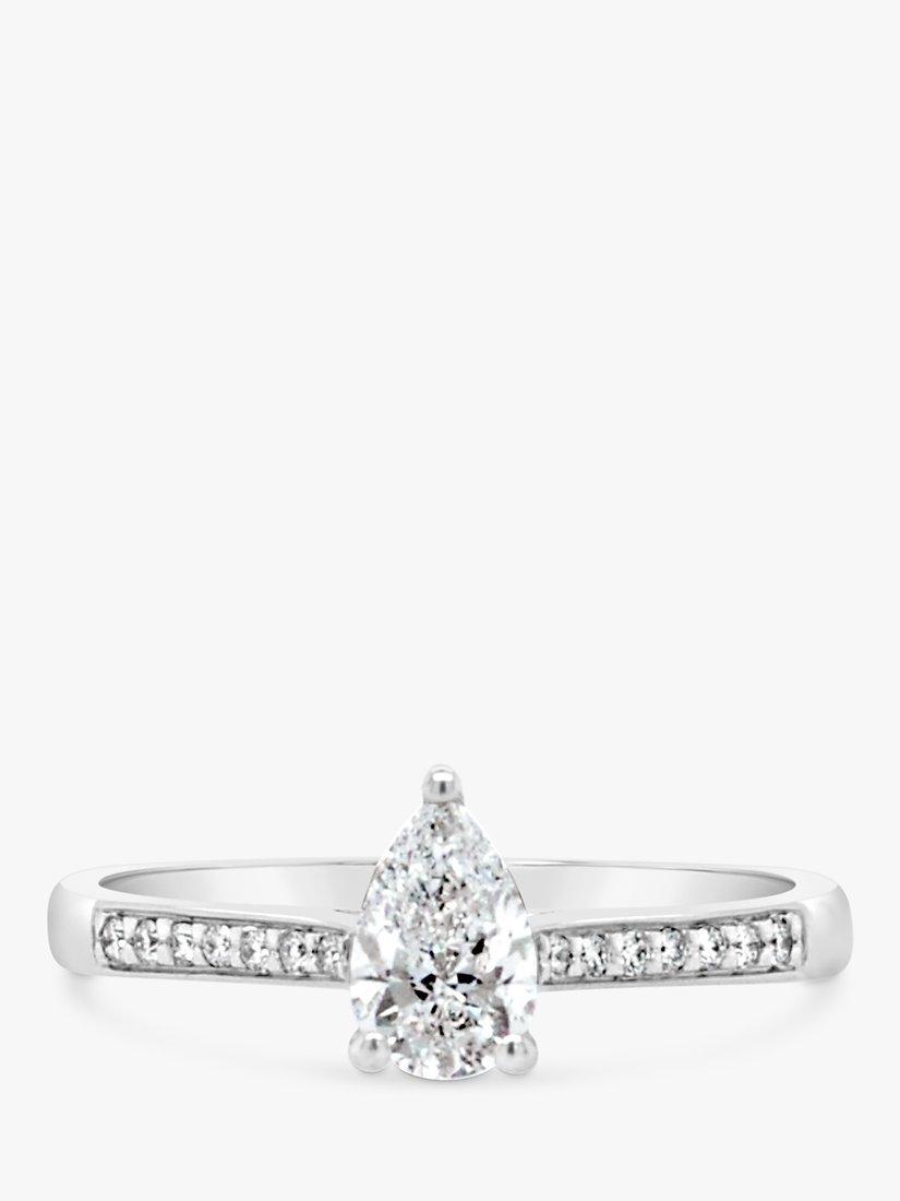 Product image 1 of 3, which shows Milton & Humble Jewellery Pre-Loved 18ct White Gold Diamond Ring