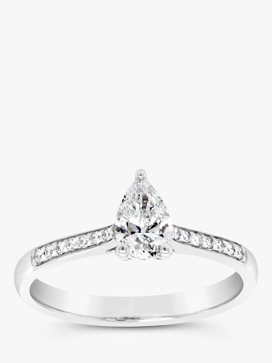 Product image 2 of 3, which shows Milton & Humble Jewellery Pre-Loved 18ct White Gold Diamond Ring