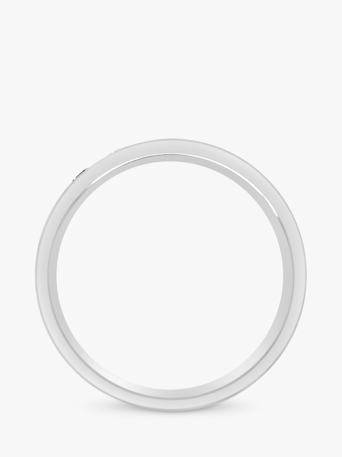 Product image 4 of 5, which shows Milton & Humble Jewellery Pre-Loved Platinum Diamond Half Eternity Ring