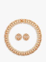 Crystal & Gold Earrings