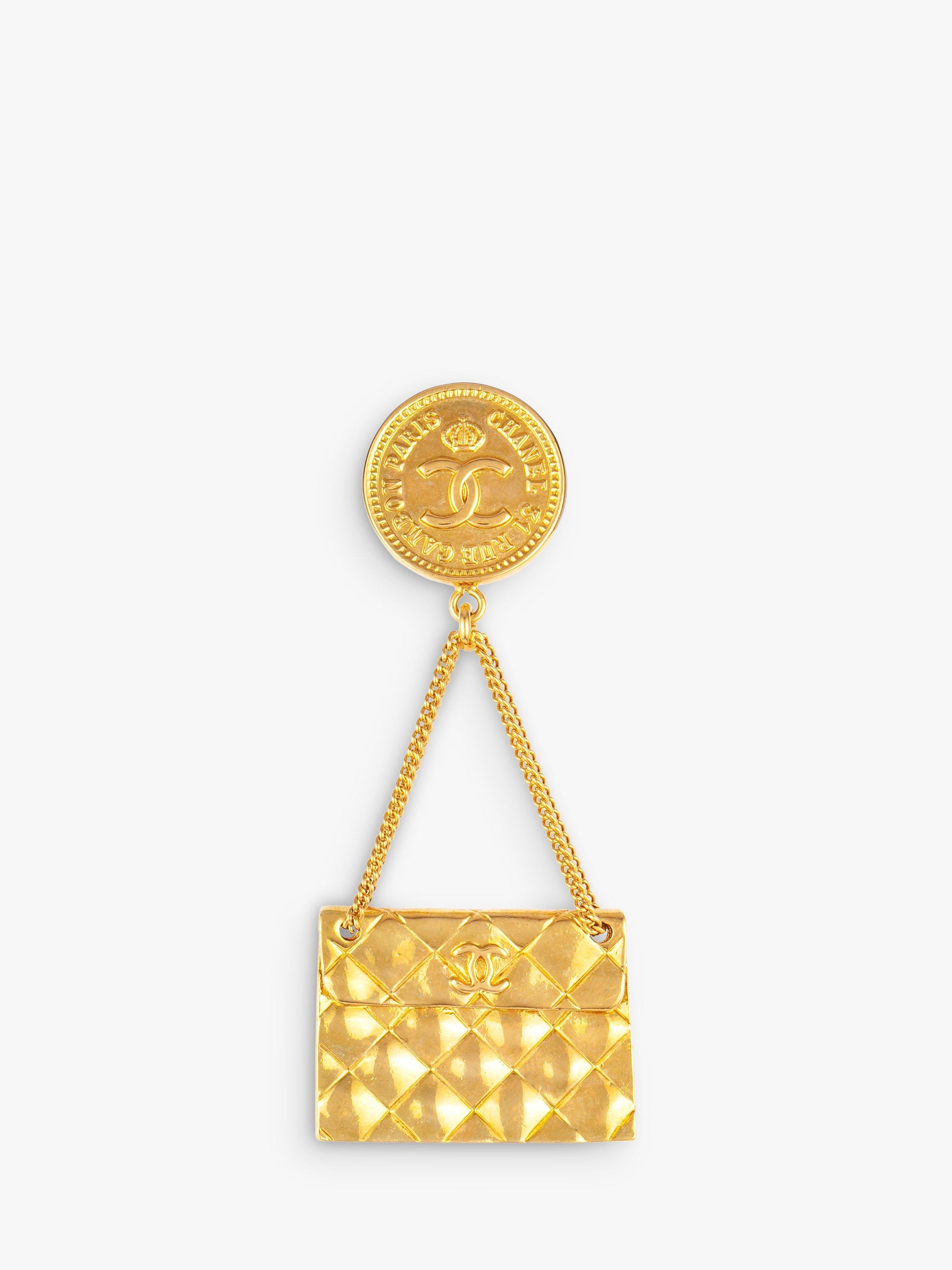 Product image 1 of 2, which shows Susan Caplan Pre-Loved Chanel Handbag Medallion Brooch, Dated 1994