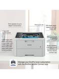 Brother HL-L3220CWE Wireless Colour Laser Printer with 4 Months EcoPro Subscription, White