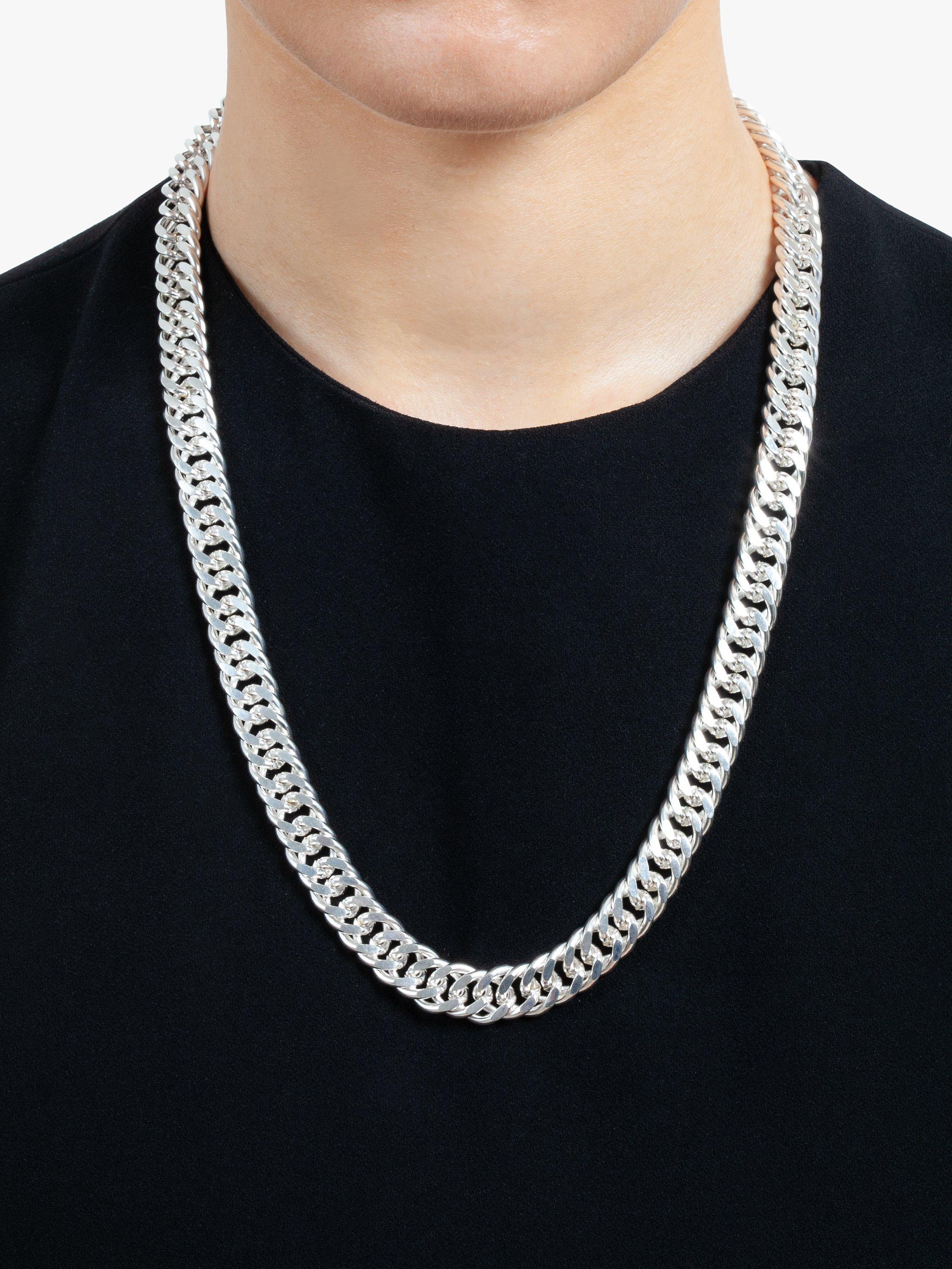 Product image 2 of 2, which shows Susan Caplan Pre-Loved Rediscovered Collection Silver Plated Long Curb Chain Necklace, Silver