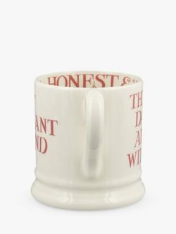 Emma Bridgewater Pink Toast 'My Brilliant Friend' Half Pint Mug, 300ml, Pink - view 2, Multi