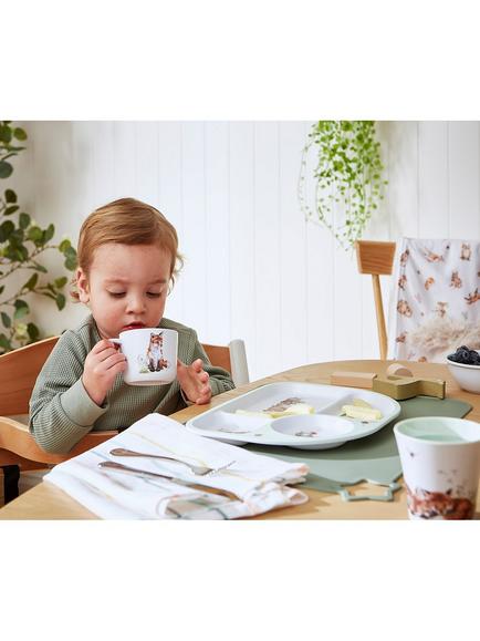 Wrendale Designs Fox Cubs Kids' Melamine Mug, 200ml, Brown/Multi - view 2, Multi