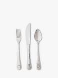 Wrendale Designs Kids' Little Wren Stainless Steel Cutlery Set, 3 Piece