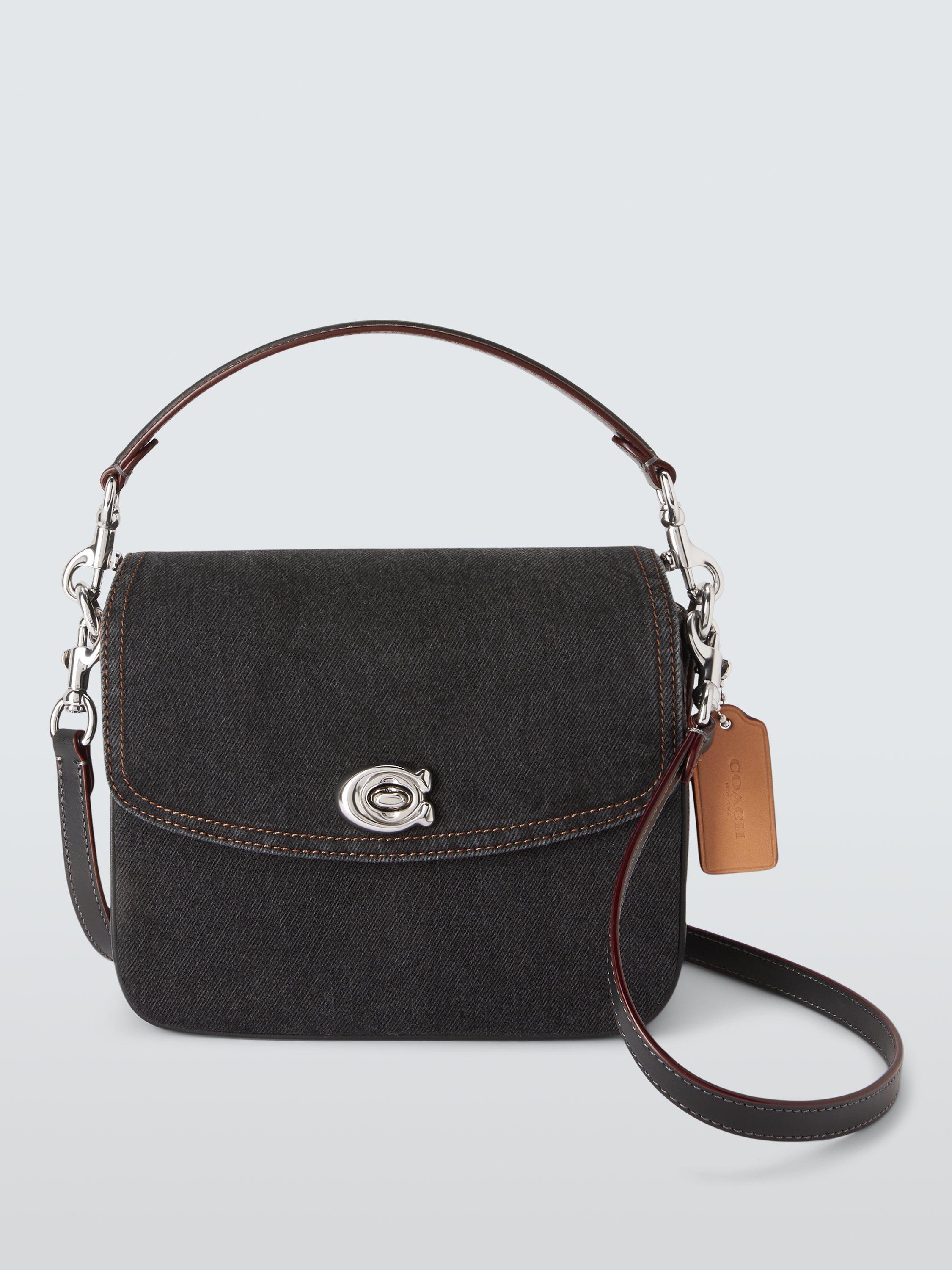 Coach Cassie 19 Denim Cross Body Bag, Black