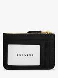 Coach Pebbled Leather Mini ID Skinny Purse, Black