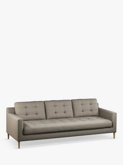 John Lewis Draper II Grand 4 Seater Sofa, Light Leg, Aquaclean Aston Natural, Aquaclean Aston Natural