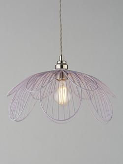 John Lewis Petal Easy Fit Ceiling Shade, Lilac