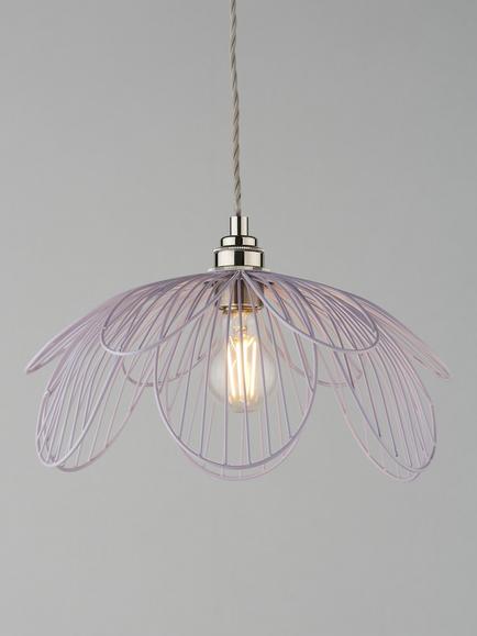 John Lewis Petal Easy Fit Ceiling Shade, Lilac