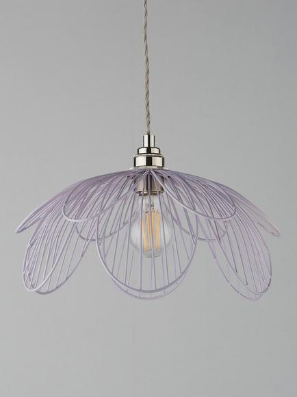 John Lewis Petal Easy Fit Ceiling Shade - view 2, Lilac