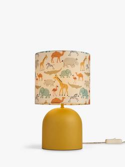 John Lewis Safari Bedside Lamp, Yelllow
