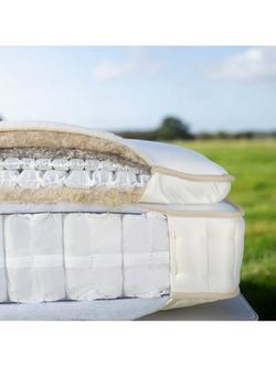 John Lewis British Natural Collection Herdwick Pillowtop 4250, King Size, Regular Tension Pocket Spring Mattress - view 2, White