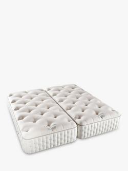John Lewis Ultimate Natural Collection 35500 Zip Link Pocket Spring Mattress, Regular Tension, Large Emperor, White