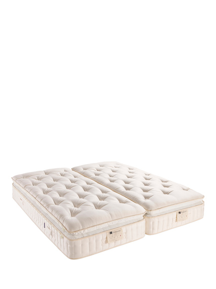 John Lewis British Natural Collection Cotswold Pillowtop 10250 Zip Link Mattress, Firmer Tension, King Size, White